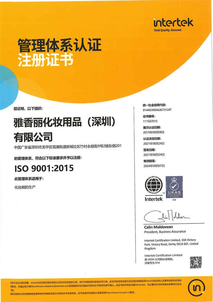 ISO9001：2015 中文